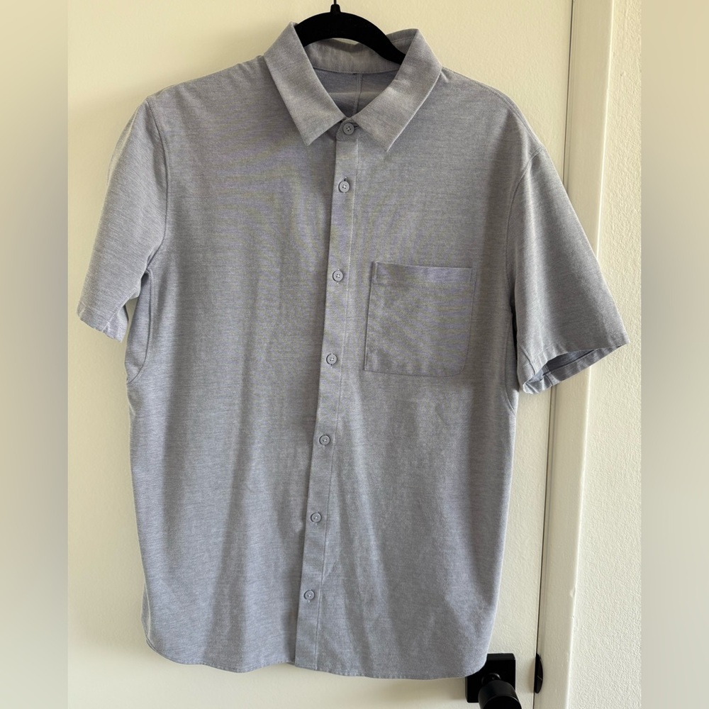 lululemon athletica Light Gray Button Down Shirt